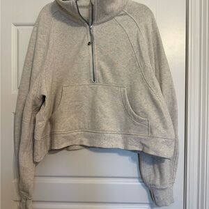 Women's Gray Half-Zip Pullover